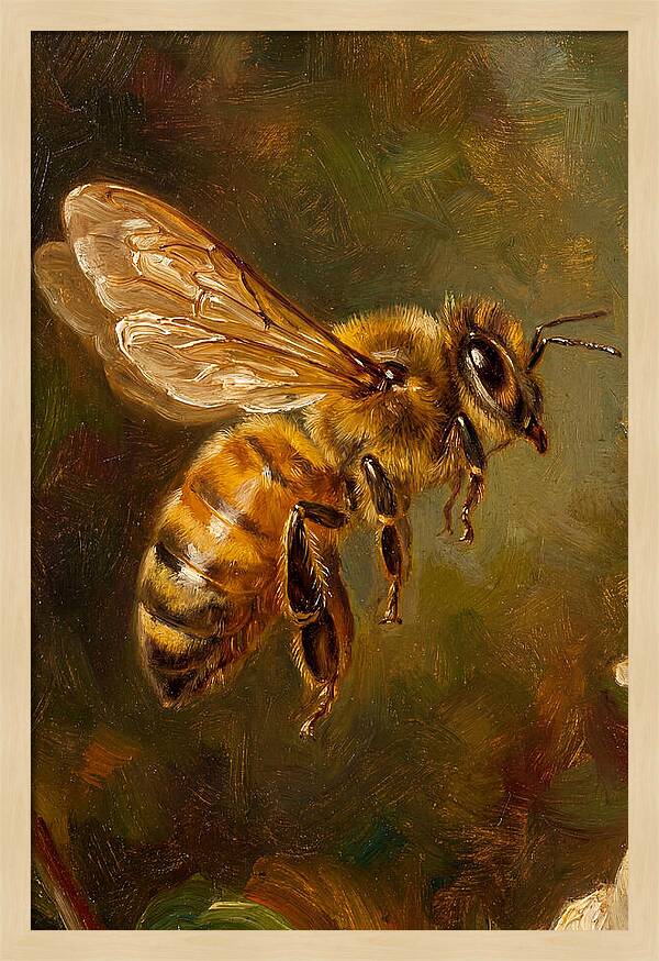 Honeybee In Flight