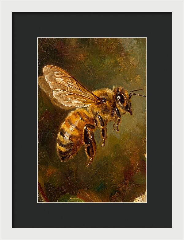 Honeybee In Flight