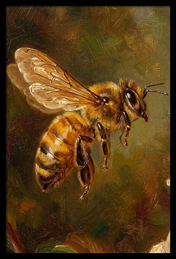 Honeybee In Flight