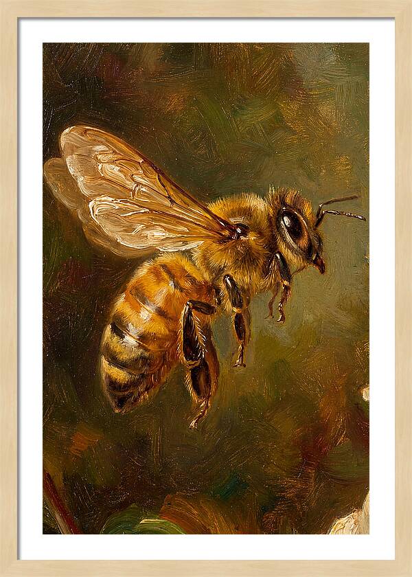 Honeybee In Flight