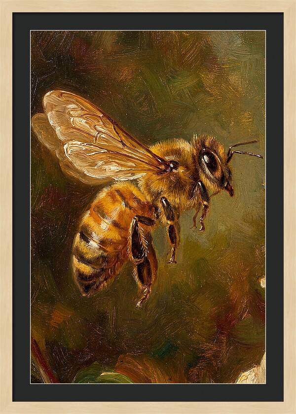 Honeybee In Flight