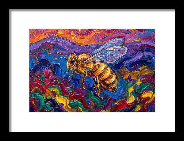Honeybee In Vibrant Colors