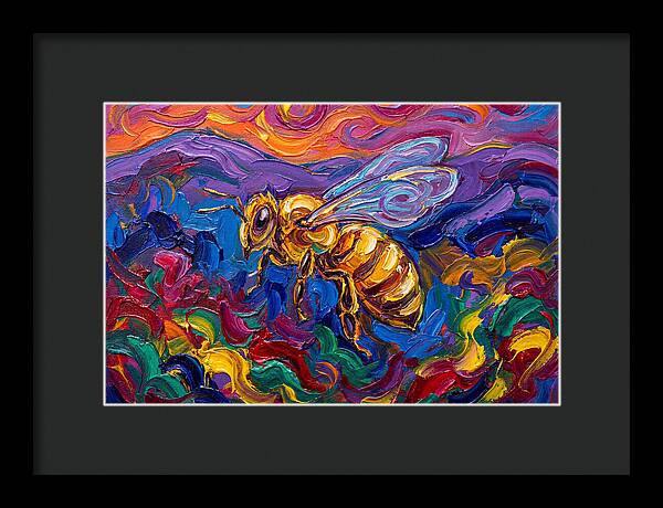 Honeybee In Vibrant Colors