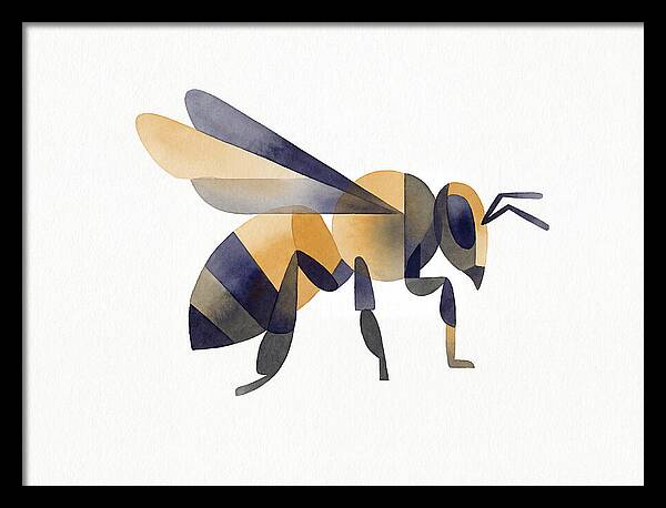 Honeybee In Watercolor Style