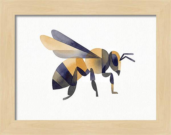 Honeybee In Watercolor Style