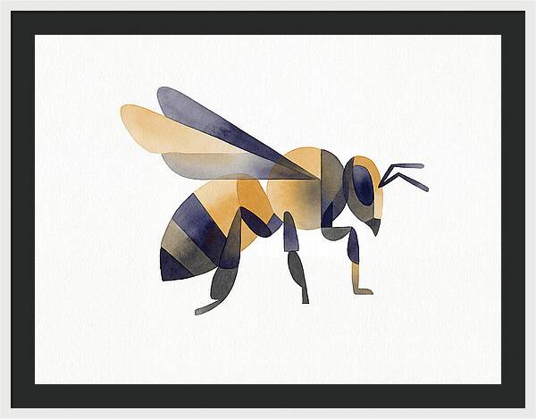 Honeybee In Watercolor Style