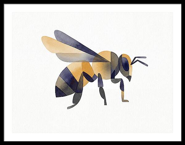 Honeybee In Watercolor Style