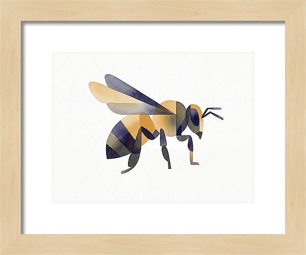 Honeybee In Watercolor Style