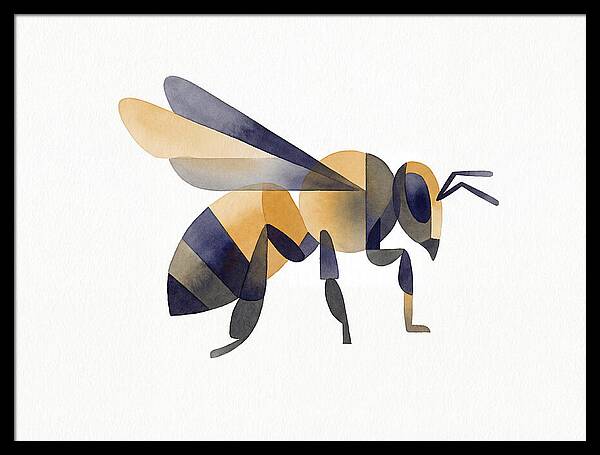 Honeybee In Watercolor Style