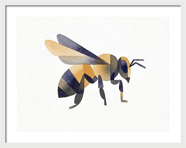 Honeybee In Watercolor Style