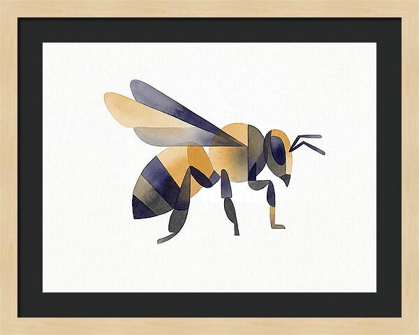 Honeybee In Watercolor Style