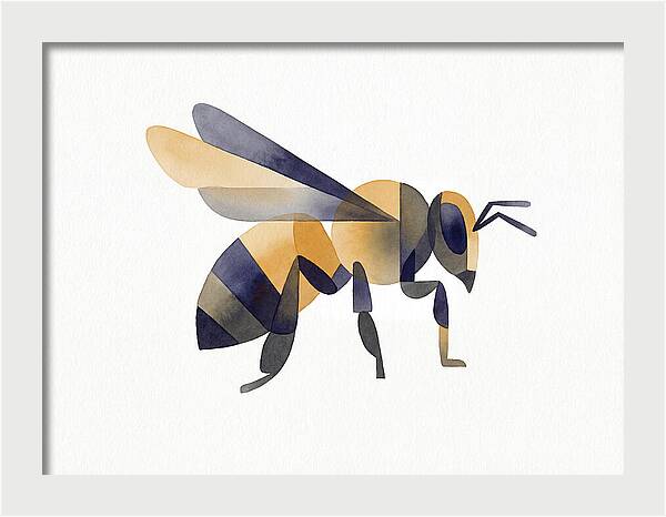 Honeybee In Watercolor Style