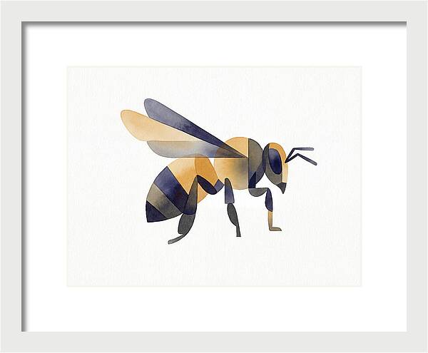 Honeybee In Watercolor Style