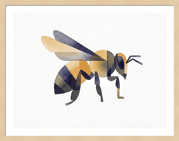 Honeybee In Watercolor Style