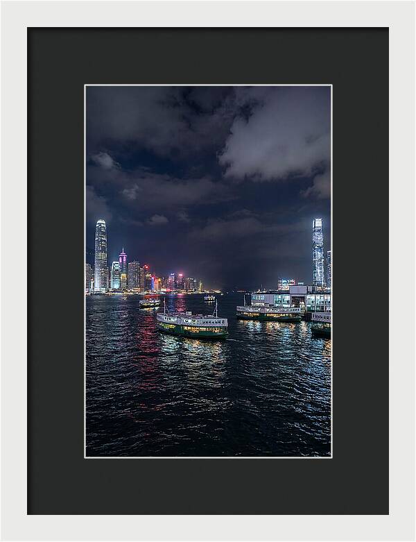 Hong Kong Harbor At Night