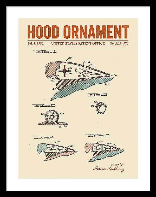Hood Ornament Retro Patent Us2624976a