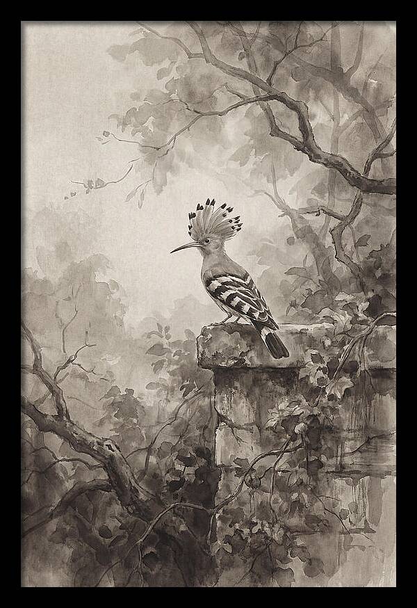 Hoopoe Bird In Serene Garden