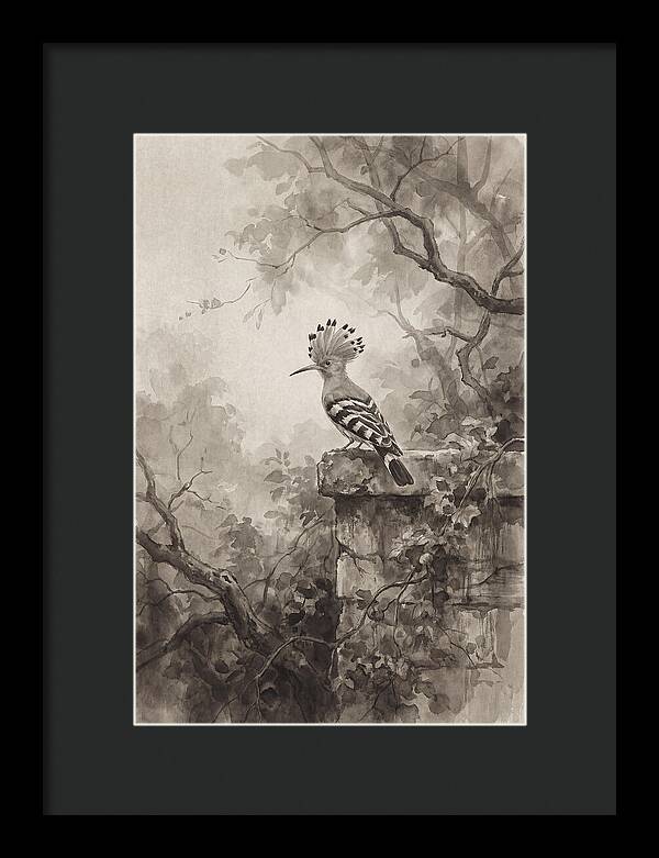 Hoopoe Bird In Serene Garden