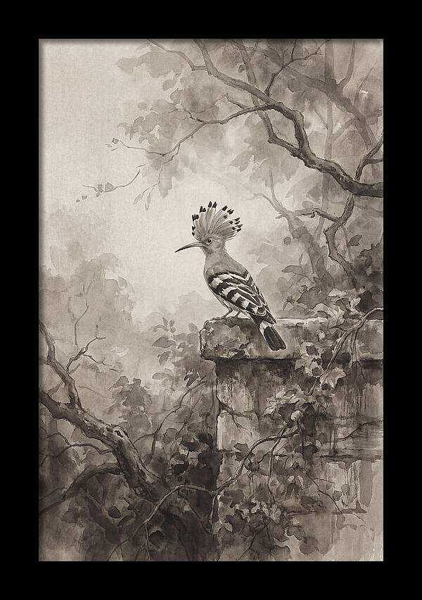 Hoopoe Bird In Serene Garden