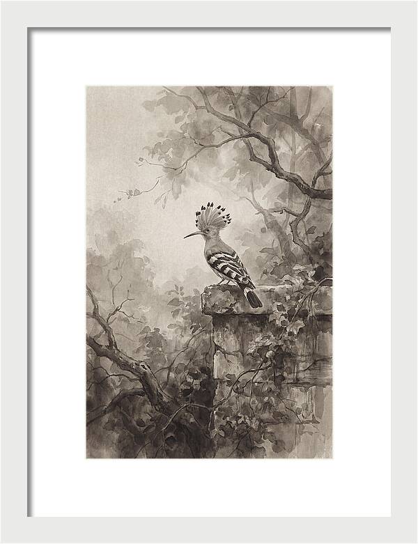 Hoopoe Bird In Serene Garden