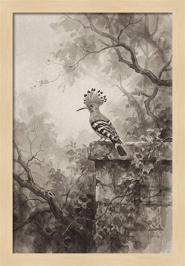 Hoopoe Bird In Serene Garden