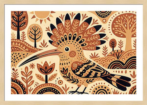 Hoopoe Folk Art