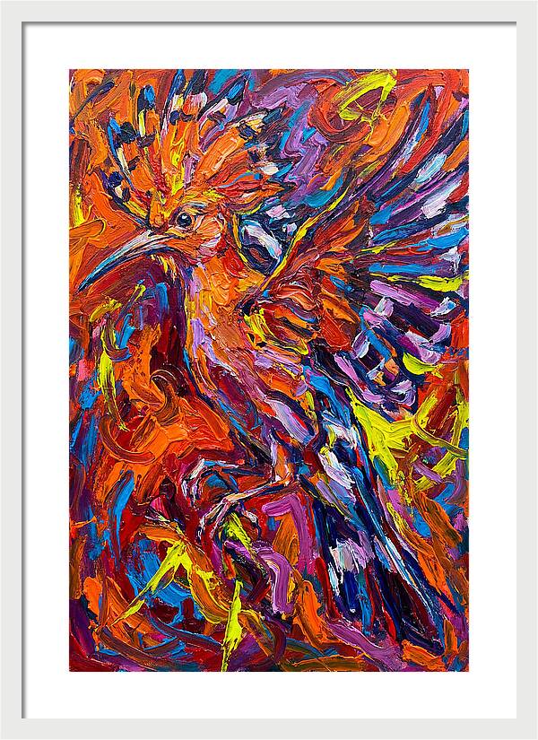 Hoopoe In Vibrant Flight
