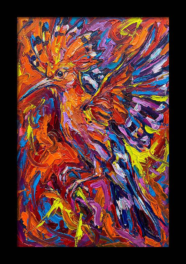 Hoopoe In Vibrant Flight