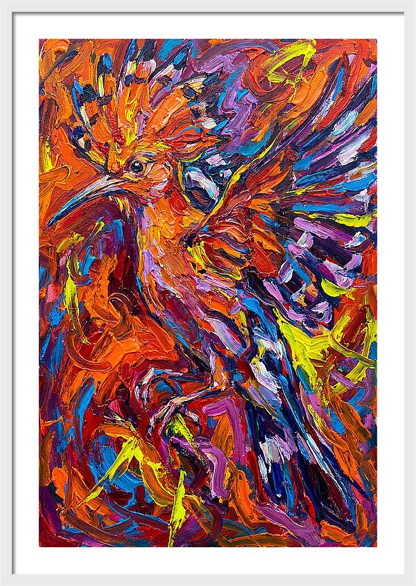 Hoopoe In Vibrant Flight