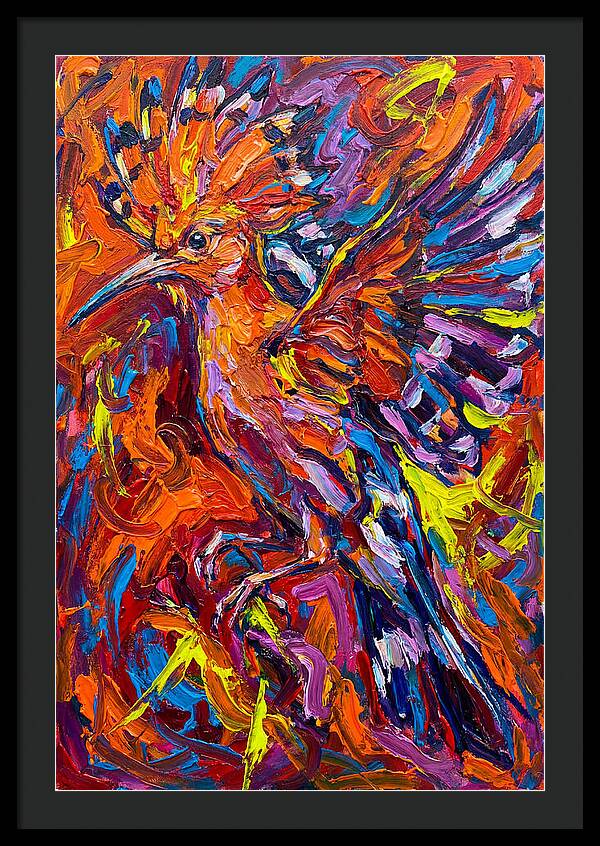 Hoopoe In Vibrant Flight