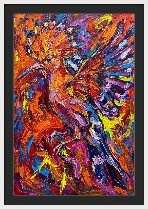 Hoopoe In Vibrant Flight
