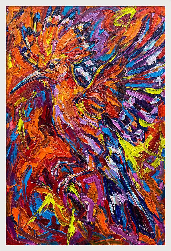 Hoopoe In Vibrant Flight