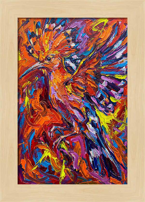 Hoopoe In Vibrant Flight