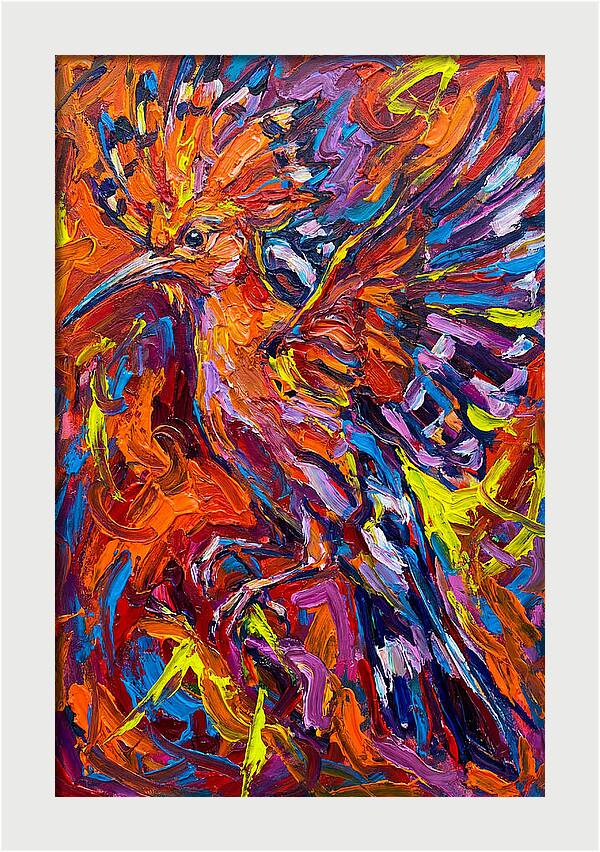 Hoopoe In Vibrant Flight