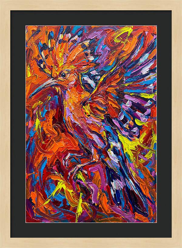 Hoopoe In Vibrant Flight