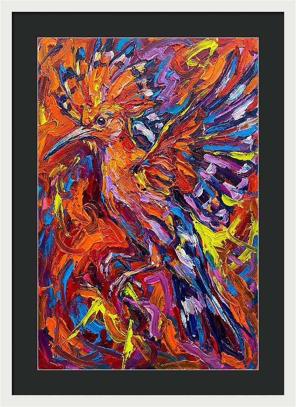 Hoopoe In Vibrant Flight