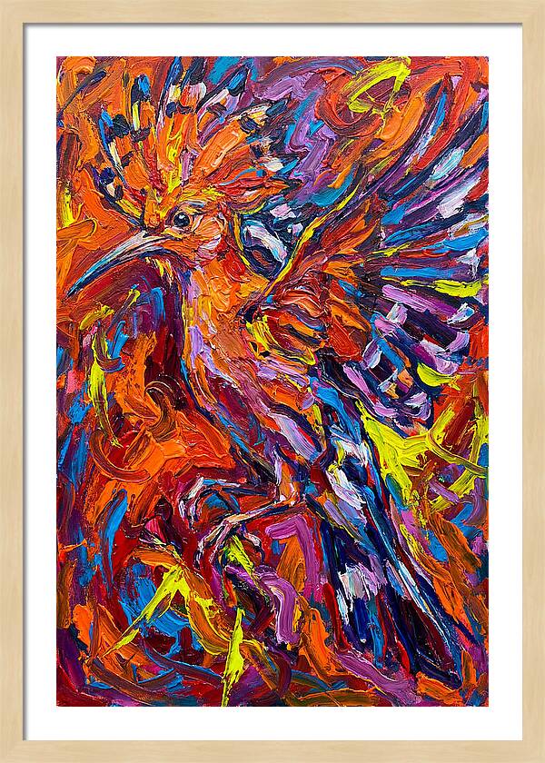 Hoopoe In Vibrant Flight