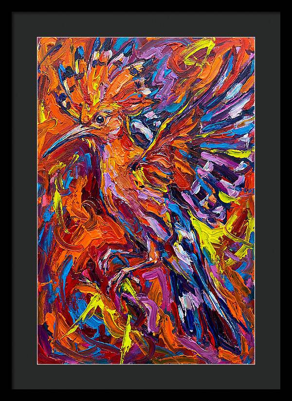 Hoopoe In Vibrant Flight