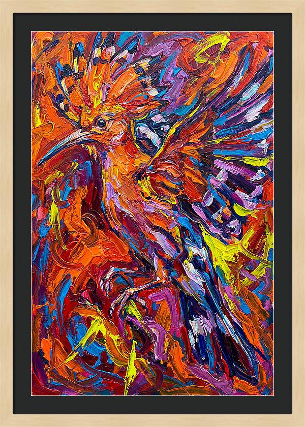 Hoopoe In Vibrant Flight