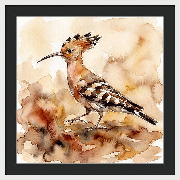 Hoopoe In Watercolor