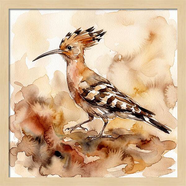 Hoopoe In Watercolor