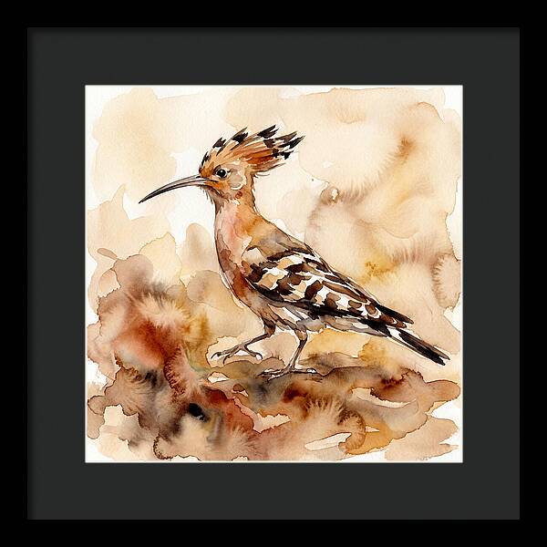 Hoopoe In Watercolor