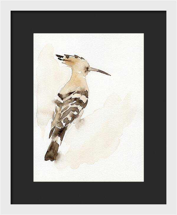 Hoopoe In Watercolor Style
