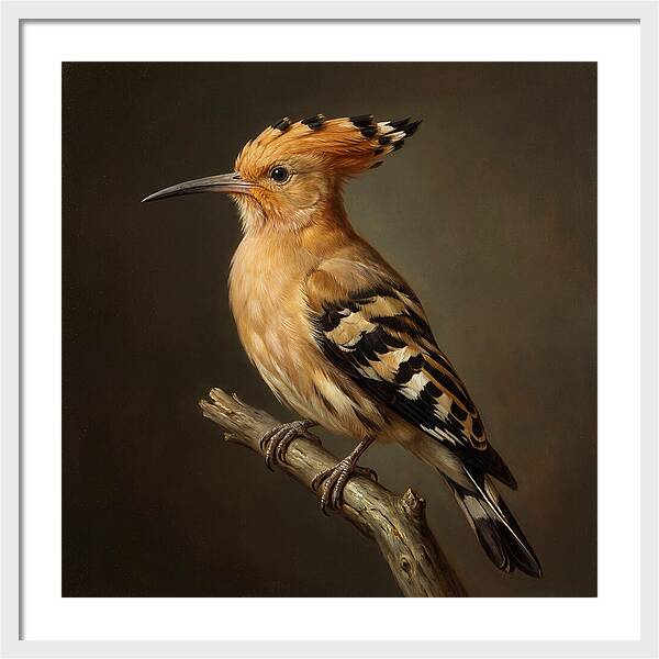 Hoopoe Perched Elegantly