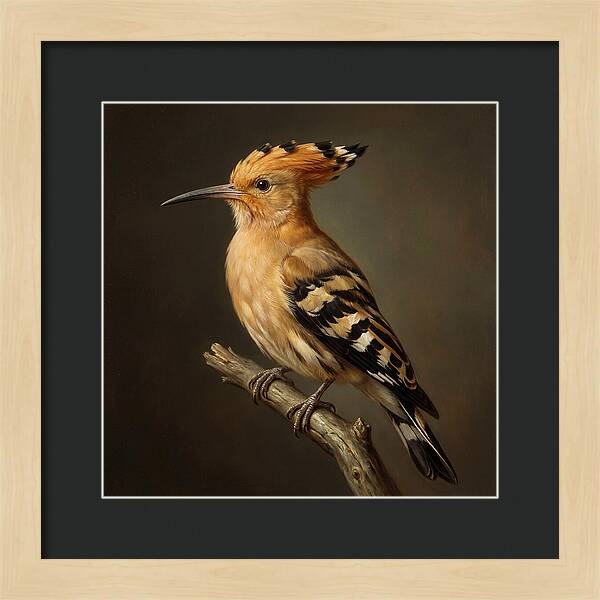 Hoopoe Perched Elegantly