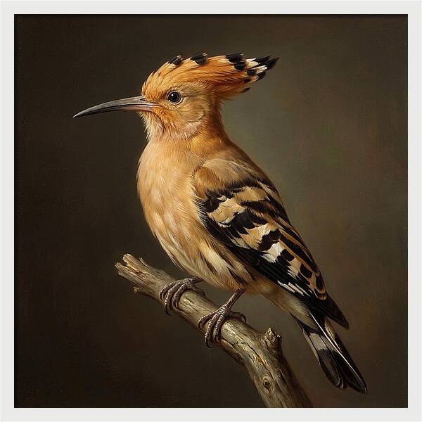 Hoopoe Perched Elegantly