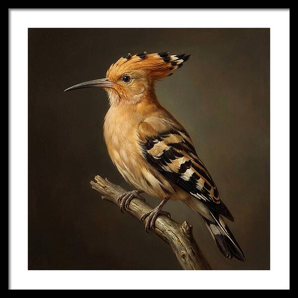 Hoopoe Perched Elegantly