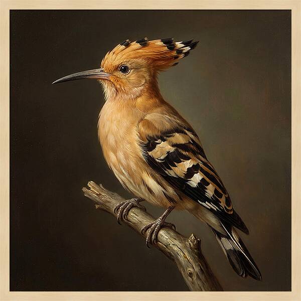 Hoopoe Perched Elegantly