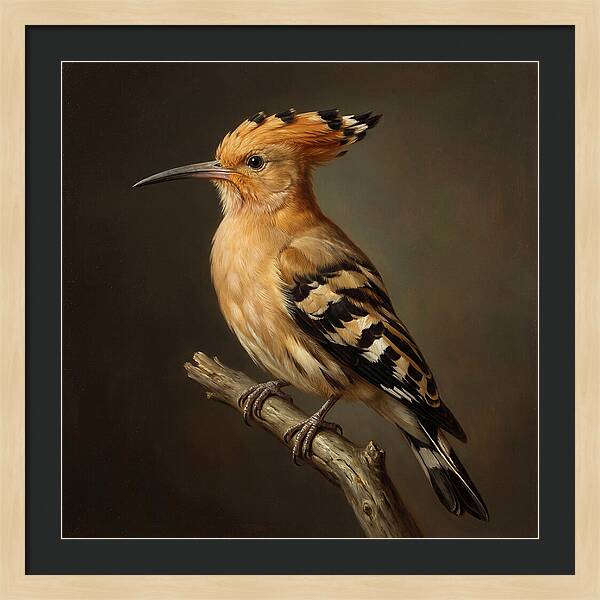 Hoopoe Perched Elegantly