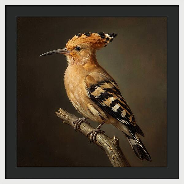 Hoopoe Perched Elegantly